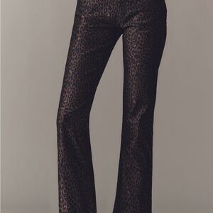 NWT Anthropologie Pilcro High Rise Animal Leopard Print Flare Jeans